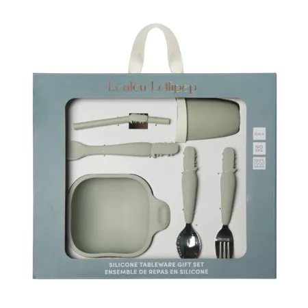 Loulou Lollipop Kid's Tableware Gift Set - Aligator	IND-KSET-001-SAG	825754033001 Tjskids.com