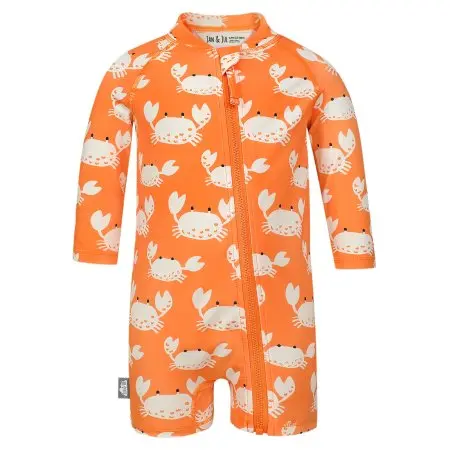 Jan & Jul	Kids One Piece UV Sun Suit - Crabby Crab X- Large	UJ1-CRC-18m 804928062726 Tjskids.com