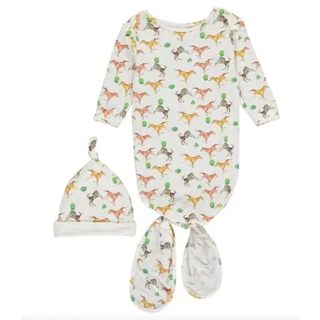 Tickety-Boo Knotted Gown and Hat - Galloping Horses Tjskids.com 
