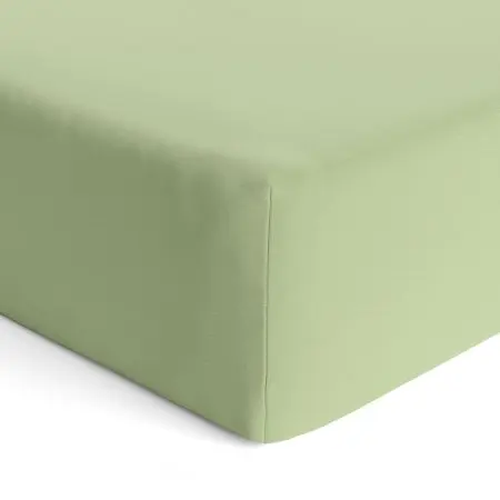 Kushies Flannel Crib Sheet - Mint
