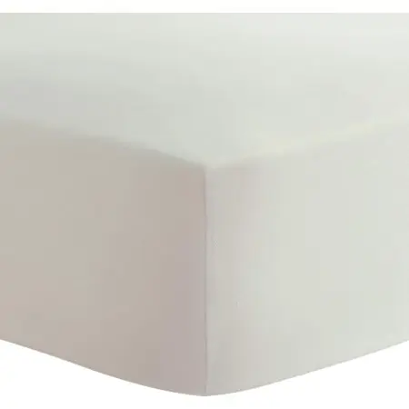 Percale Fitted Crib Sheet Ecru