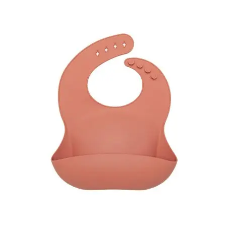 Silicone Bib - Terra Cotta