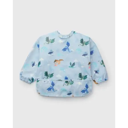 Long Sleeve Waterproof Bib - Magical Dragons