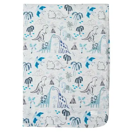 Loulou Lollipop Knit Swaddle in Tencel - Dinosaurs