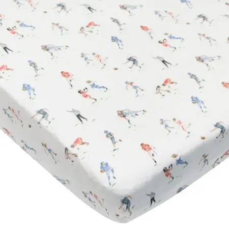 Loulou Lollipop Fitted Crib Sheet Football