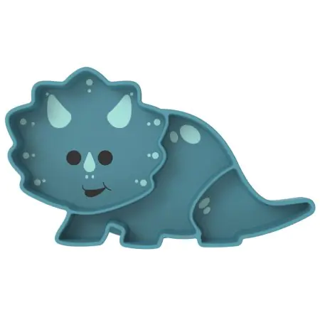 LUX Divided Silicone Suction Plate - Dinosaur