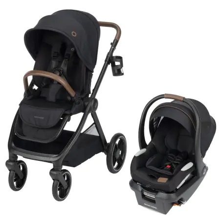 Oxford Stroller Car Seat Bundle - Twillic Black