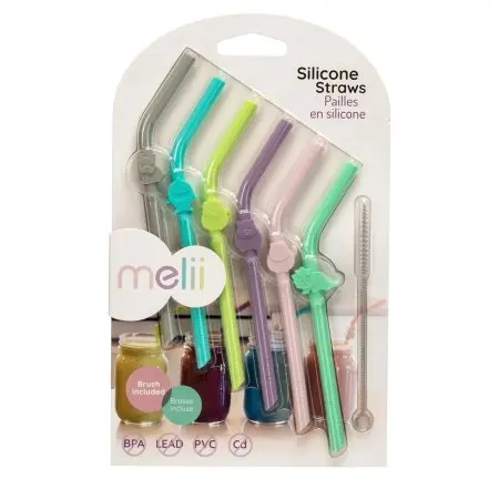 Silicone Straws 6 Piece
