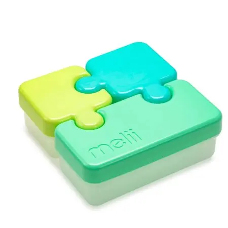 Melii Puzzle Food Storage Container BlueLimeMint 