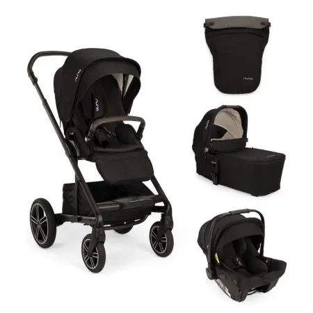 Nuna Mixx Next + Pipa Urbn Travel system Caviar BUMXURBCV Tjskids.com