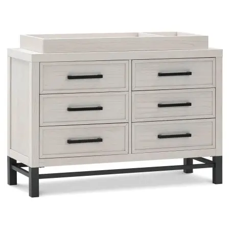 Namesake Newbern 6-Drawer Assembled Dresser - White Dirftwood