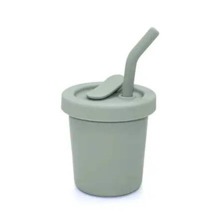 Nouka Silicone Straw Cup 6 oz - Leaf