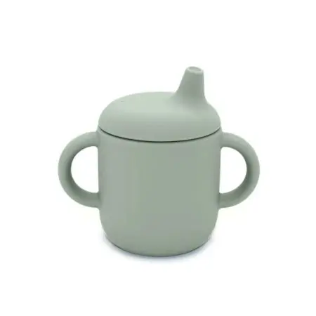Nouka Silicone Sippy Cup with Handles Leaf