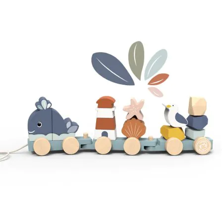 Speedy Monkey Ocean Stacking Train SP1052	850047013934 Tjskids.com