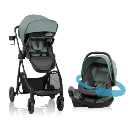 Evenflo Omni Ultra Travel System with Revolve180 LiteMax - Pacific Green TS160112514C Tjskids.com
