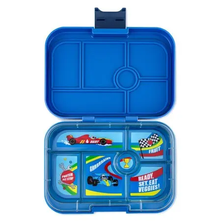 Original 6 Compartment - Surf Blue with Race Cars Tray