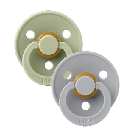 Bibs Original Colour Latex Pacifier - Sage/Cloud 02900