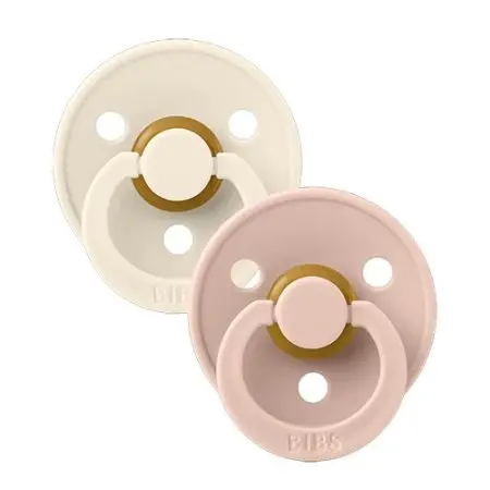 Original Colour Latex Pacifier 2 Pack - Ivory/Blush 6 - 18 months