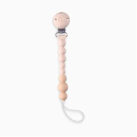 Loulou Lollipop Pacifier Clip - Coconut Milk SILCPOCCCM 825754049248 Tjskids.com