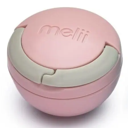 Melii Pacifier Pod - Pink & Grey	10700 790693107000 Tjskids.com