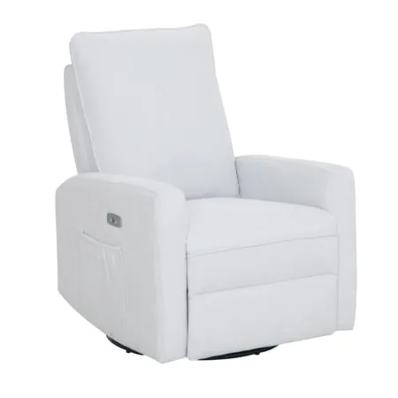 Kidiway Paradise Electric Fabric glider - Sweet Cream 6132-SWC Tjskids.com