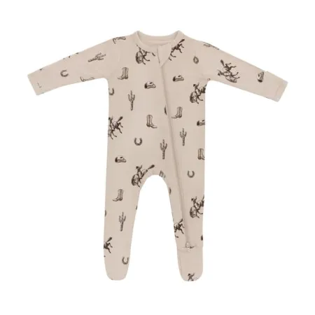 Kyte Baby Printed Zippered Footie - Classic Cowboy Tjskids.com