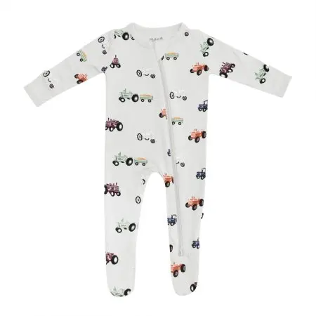 Kyte Baby Printed Zippered Footie - Tractor Tjskids.com