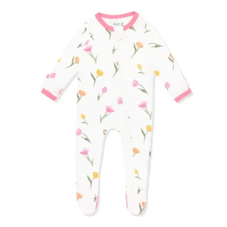 Kyte Baby Printed Zippered Footie - Tulip Tjskids.com