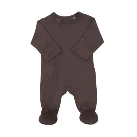 Zipper Footie - Chocolate