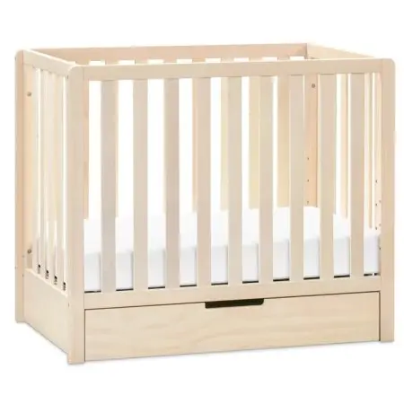 Colby 4-In-1 Mini Crib with Trundle - Washed Natural