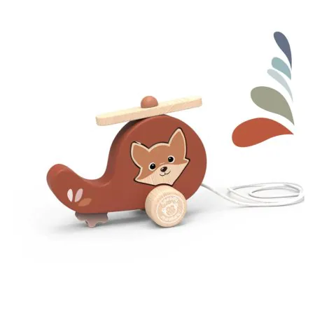 Speedy Monkey Pull Along Helicopter SP1037	850047013781 Tjskids.com