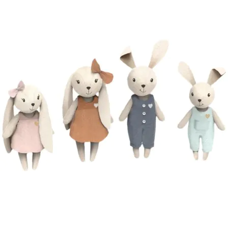 Speedy Monkey Rabbit Family SP4006 850047013569 Tjskids.com