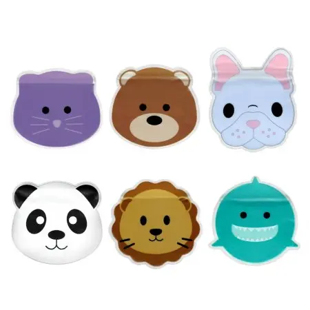 Melii Reusable Animal Snack Bags 6 pack