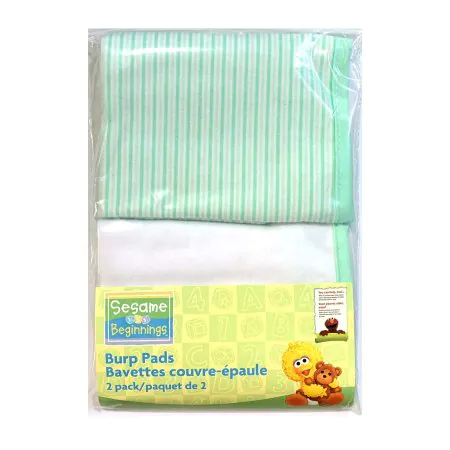 TJSKIDS	Sesame Beginnings Burp Pads - 2 Pack 80-0091	772563141505 Tjskids.com