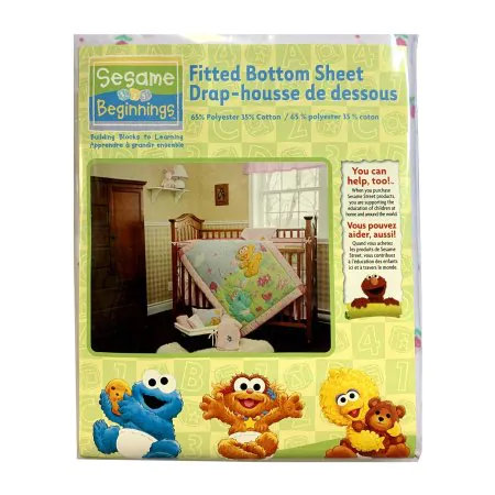 TJSKIDS	Sesame Beginnings Crib Sheet Tulip 80-1178G	772563138864 Tjskids.com