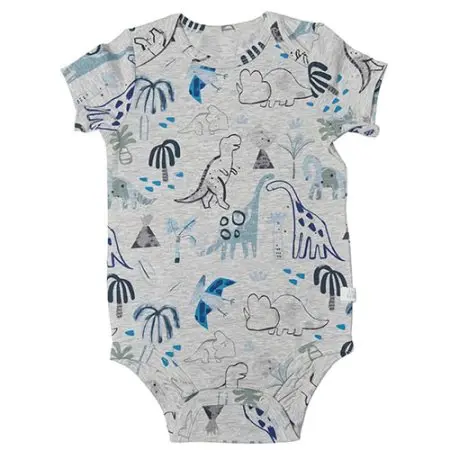 Loulou Lollipop Short Sleeve Bodysuit - Dinosaurs 02886