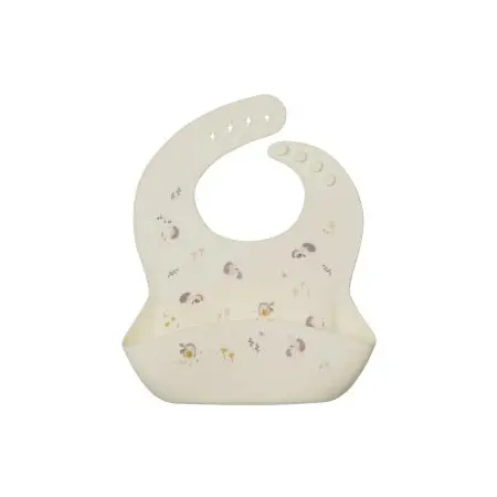Loulou Lollipop	Silicone Bib - Hedgehog	SILBIBHGH 825754035289 Tjskids.com
