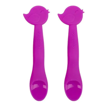 Kushies	Silicone Spoon 2 Pack - Loose Fuchsia	F103G01LOOSE 64408641074 Tjskids.com