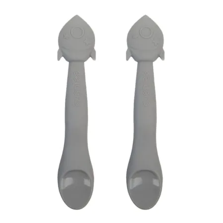Kushies	Silicone Spoon 2 Pack - Loose Grey	F103B01LOOSE 64408641067 Tjskids.com