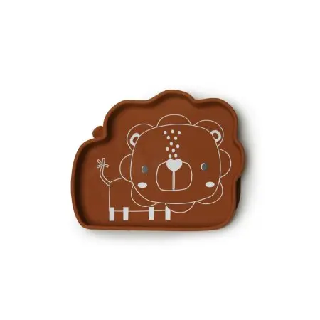 Silicone Snack Plate - Lion/Ginger Honey