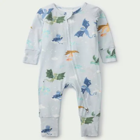 Loulou Lollipop Sleeper Tencel -Magical Dragons Tjskids.com