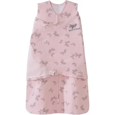 Sleepsack Swaddle Cotton Pink Butterfly Scribble 1.5 Tog