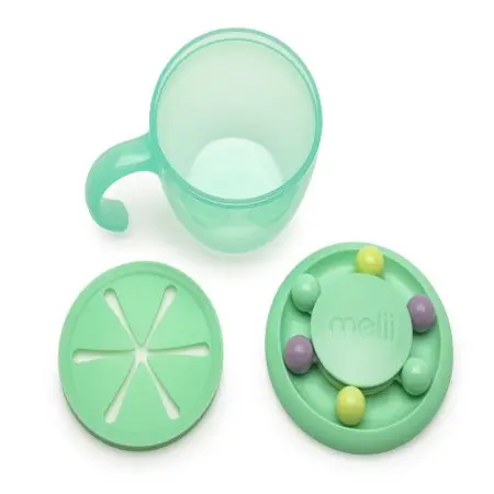 Melii Snack Container Abacus Mint Lid 11500 790693115005 Tjskids.com