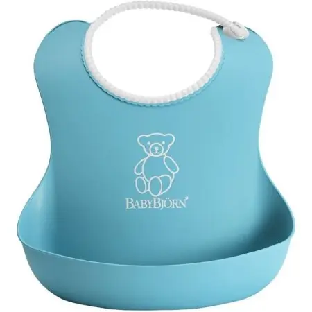 BabyBjorn Soft Bib -Turquoise 046313US 874594001497 Tjskids.com