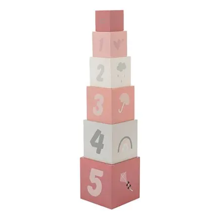 Label Label Stacking Blocks Numbers - Pink 533LLWT-25309 5420067925309