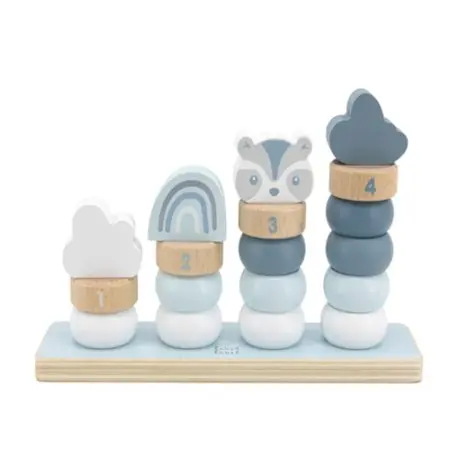 Label Label Little Stacking Rings - Blue