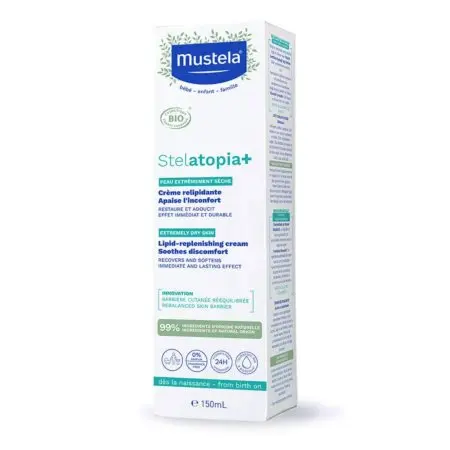 Mustela	Stelatopia Plus Lipid Replenishing Cream 150ml	1108703985	3504105039851 Tjskids.com
