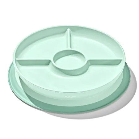 Oxo	Stick & Stay Divided Plate - Opal 61163500	840097761183 Tjskids.com