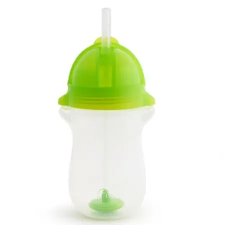Munchkin 10oz Any Angle weighted straw cup - green