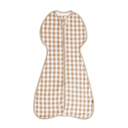 Kyte Baby Swaddle Bag 0.5 Tog - Gingham Bisque Tjskids.com